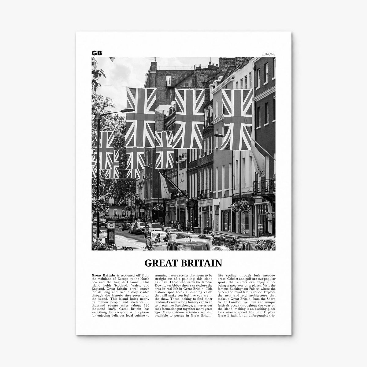 Great Britain Newspaper Poster, print only (unframed)