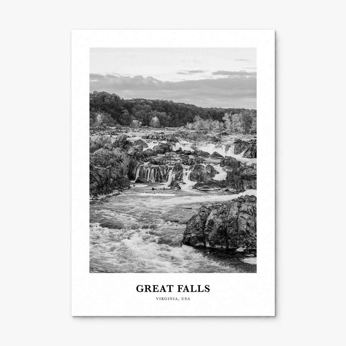 Great Falls, Virginia Classic Poster, print only (unframed)