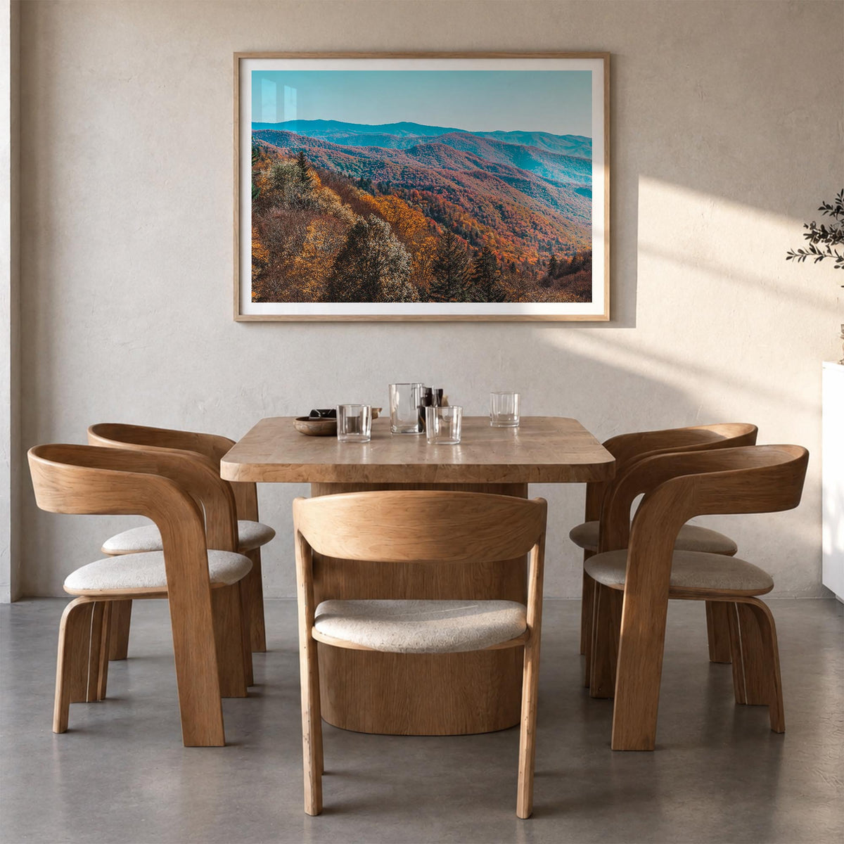 Great Smoky Mountains National Park no. 1 colorful photo poster of Tennessee & North Carolina, USA – horizontal wall art in n