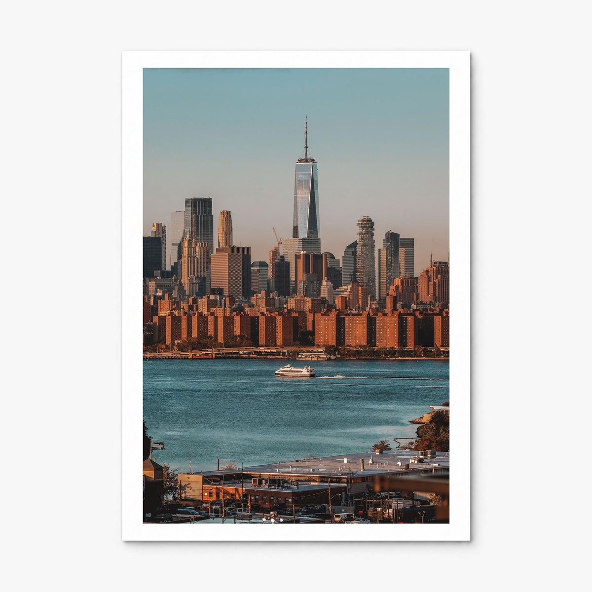 Greenpoint Photo Poster, print only (unframed), white border