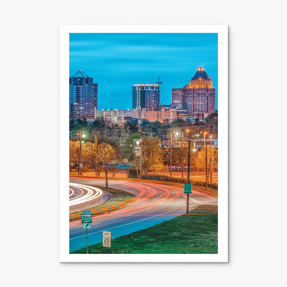 Greensboro Photo Poster, print only (unframed), white border
