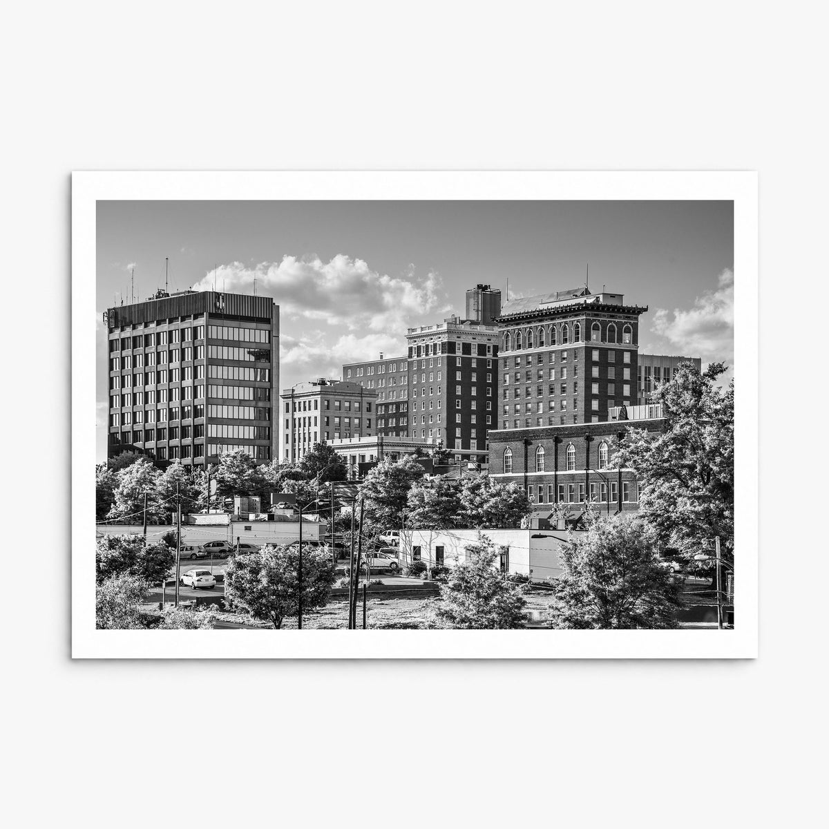 Greenville, South Carolina Photo Poster, print only (unframed), white border
