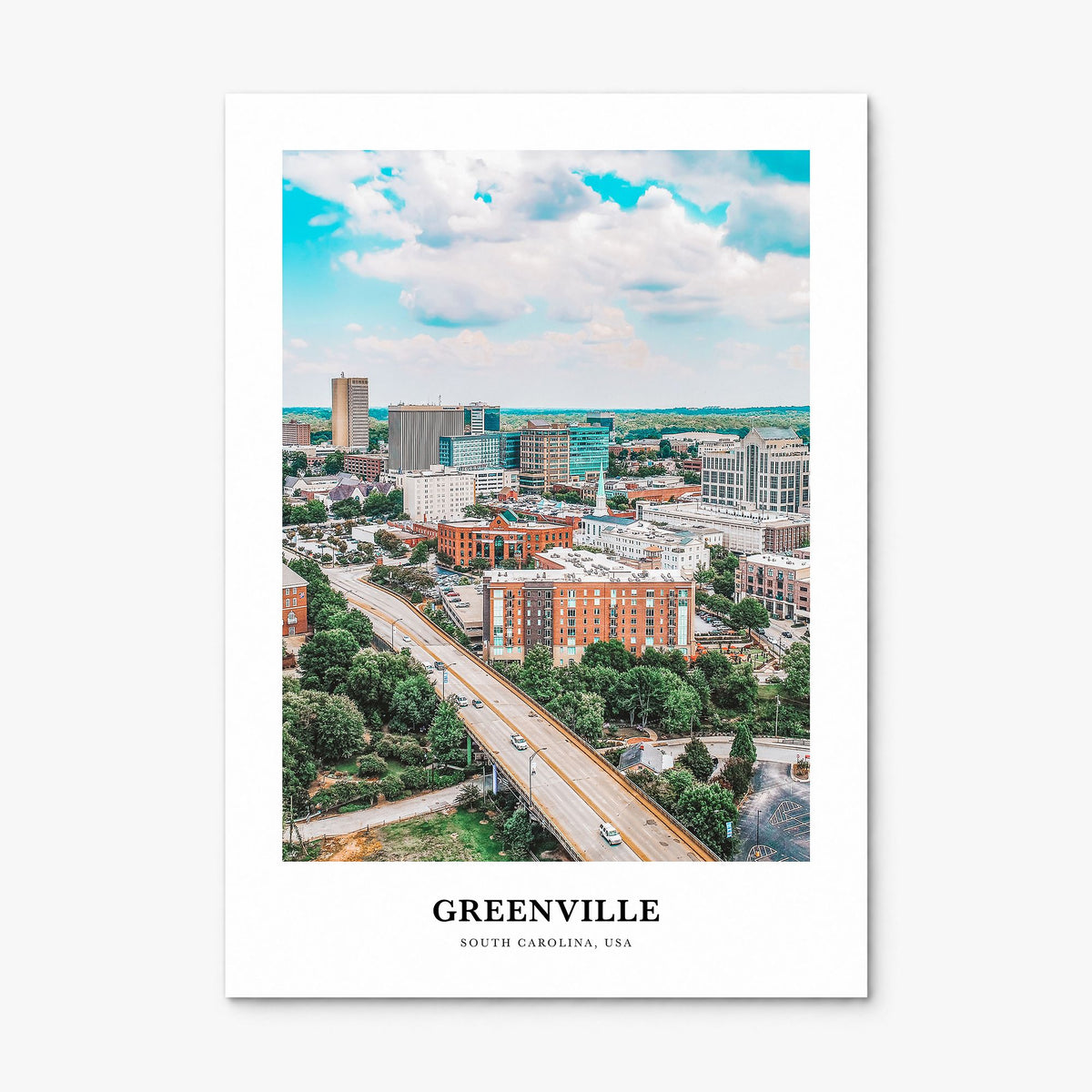 Greenville, South Carolina Classic No 1 Poster, print only (unframed)
