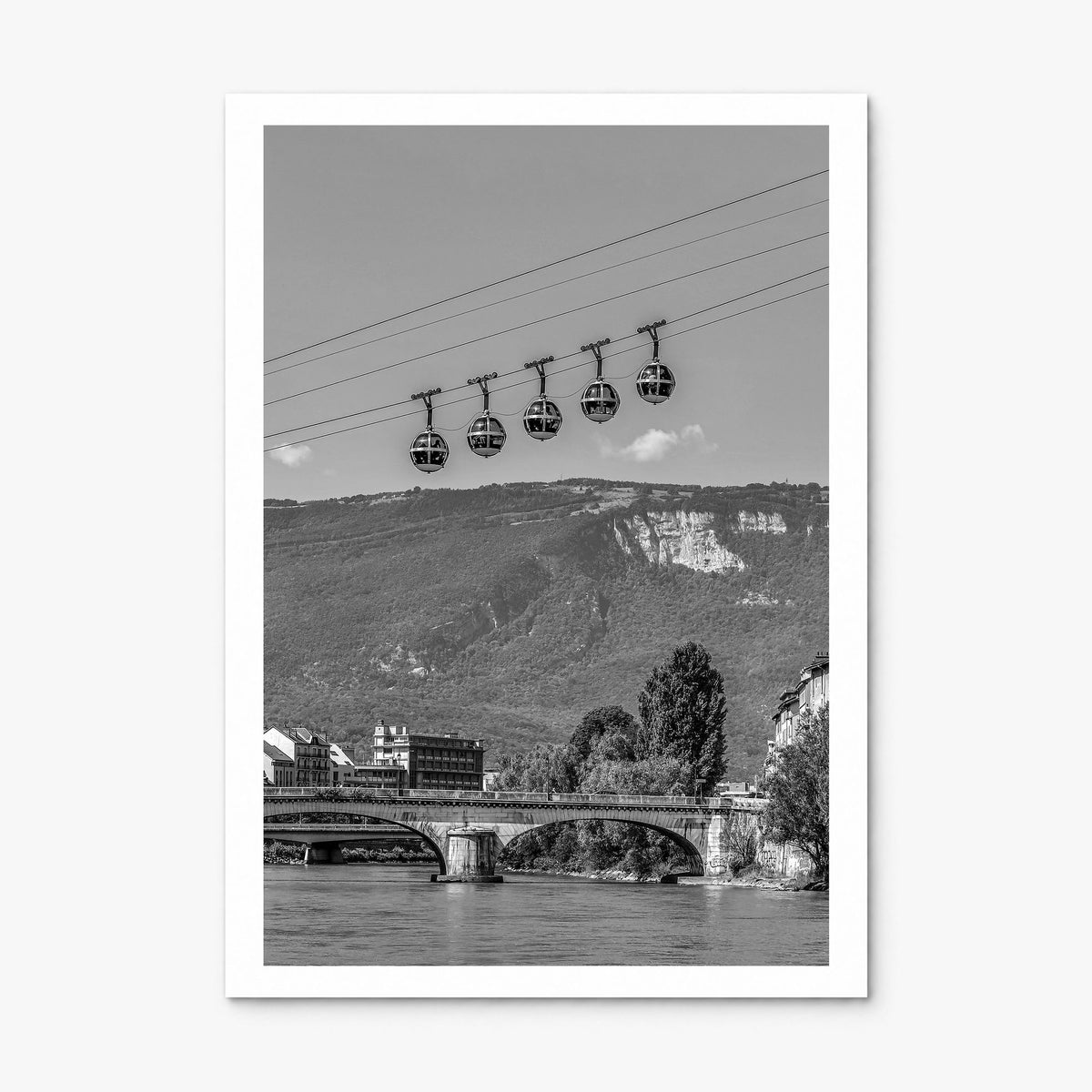 Grenoble Photo Poster, print only (unframed), white border