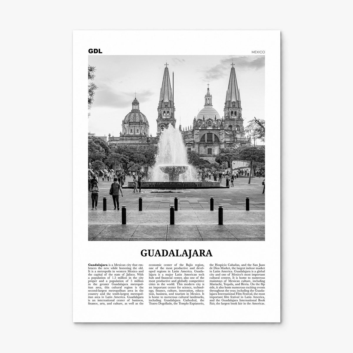 Guadalajara Newspaper No 1 Poster, print only (unframed)