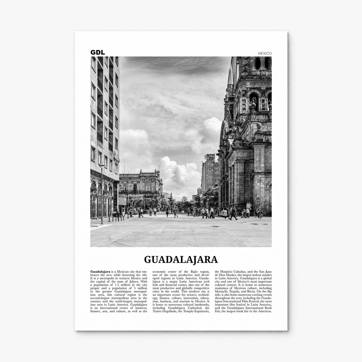 Guadalajara Newspaper No 2 Poster, print only (unframed)