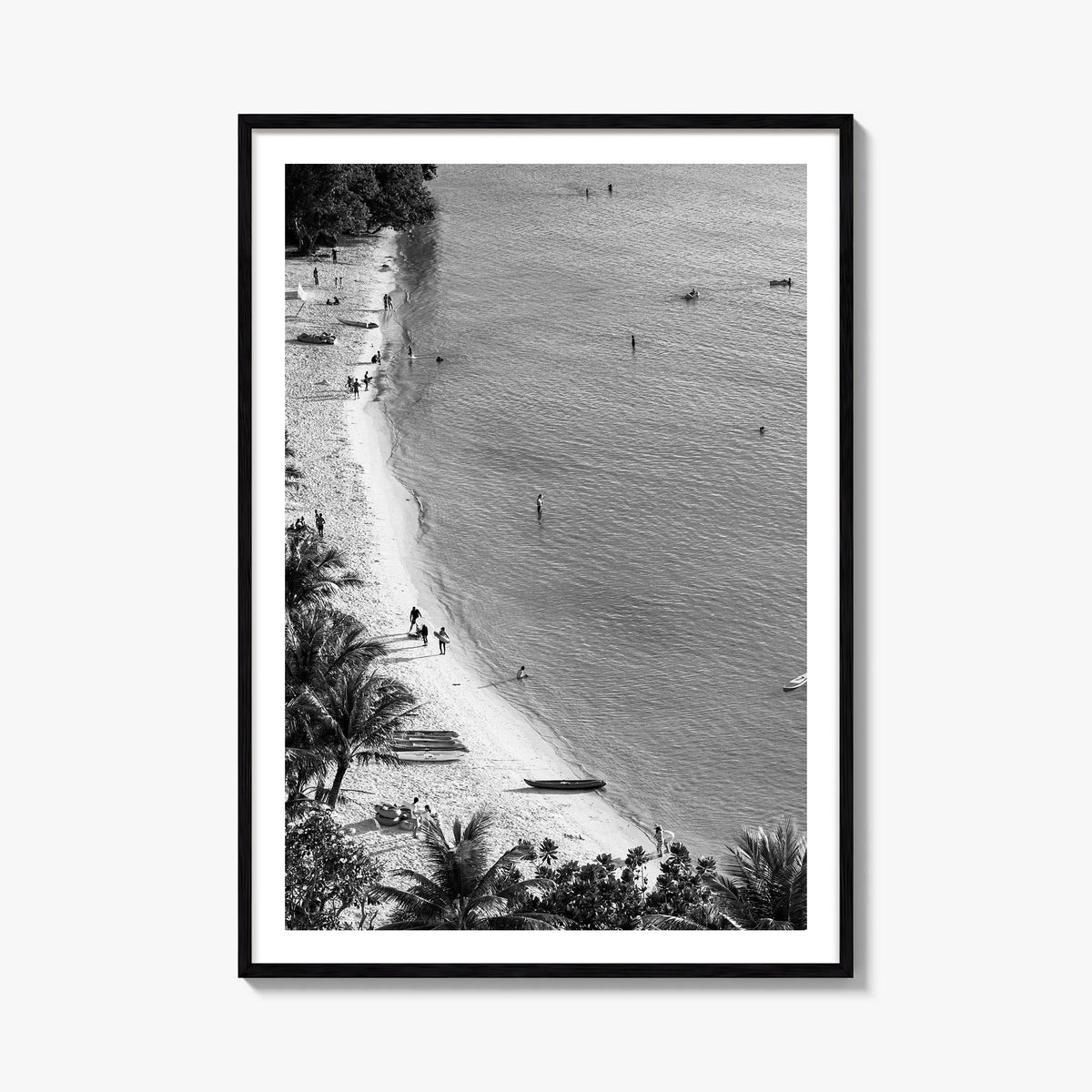 Guam no. 1 black & white photo poster of Oceania – vertical wall art, unframed print shown in interior mockup