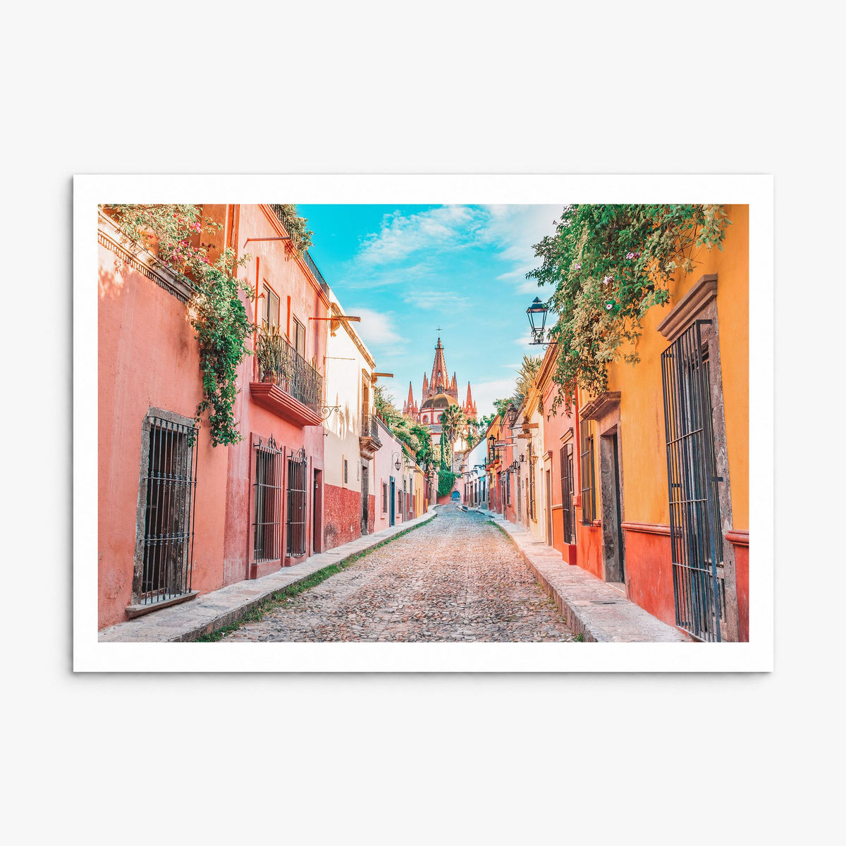 Guanajuato City Photo Poster, print only (unframed), white border