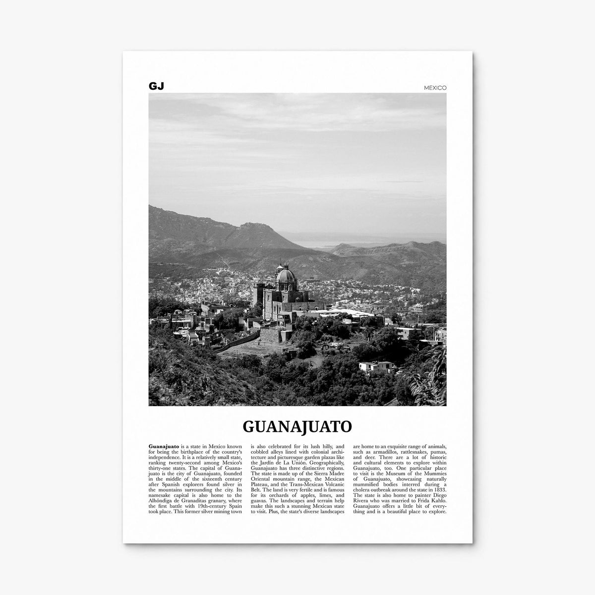 Guanajuato (State) Newspaper Poster, print only (unframed)