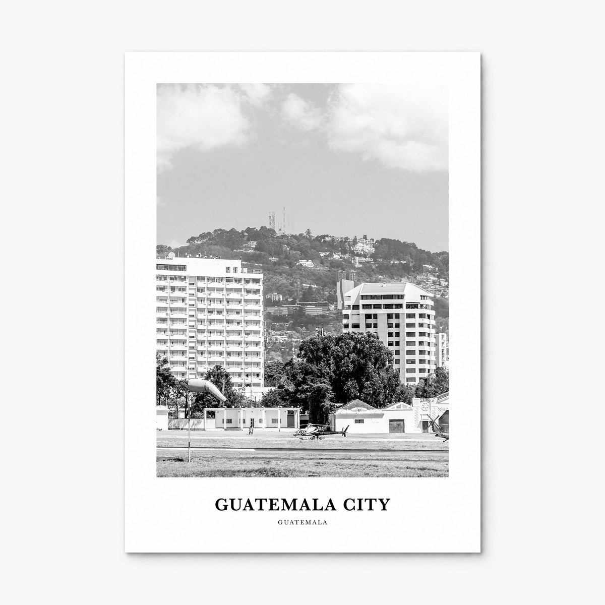 Guatemala City Classic Poster, print only (unframed)