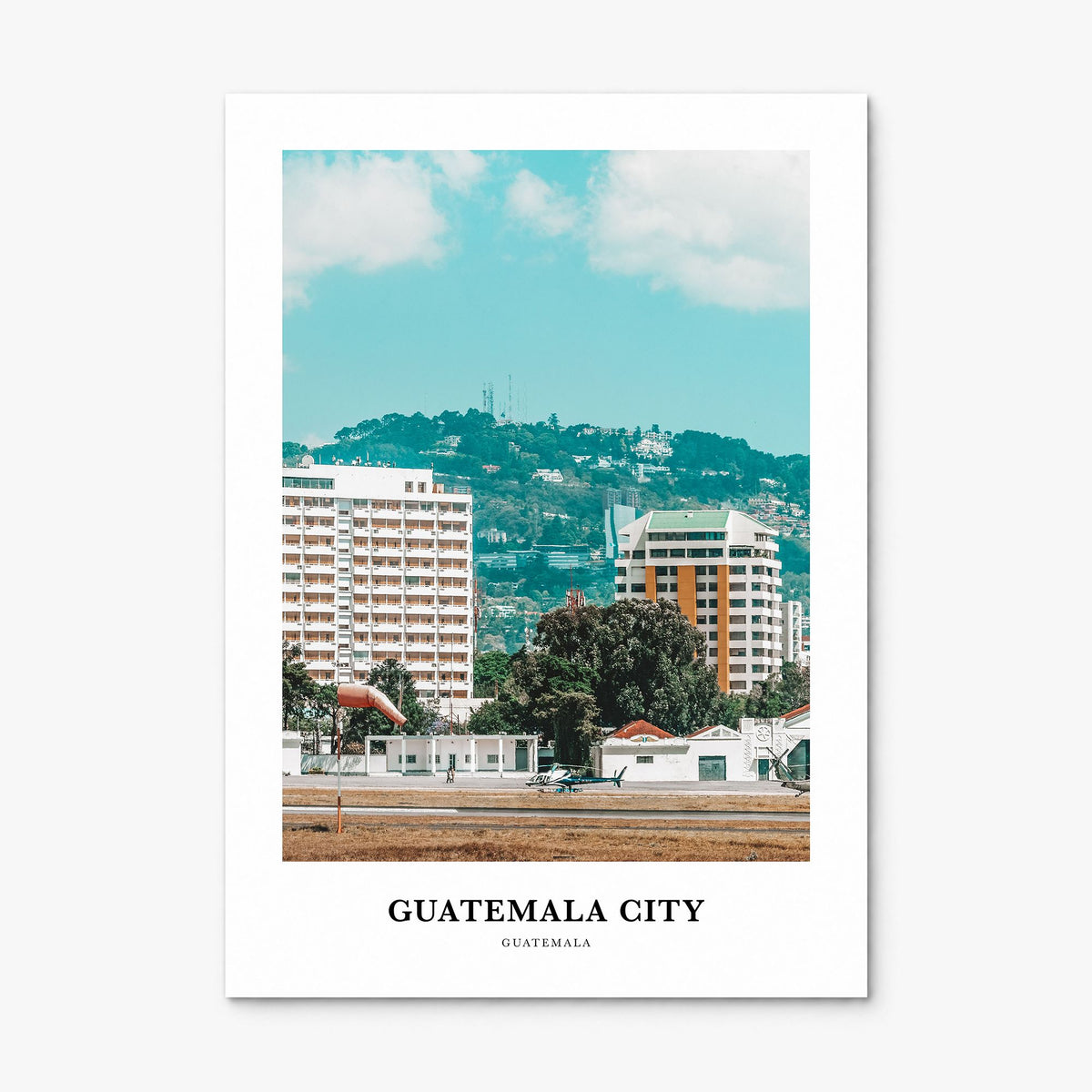 Guatemala City Classic Poster, print only (unframed)