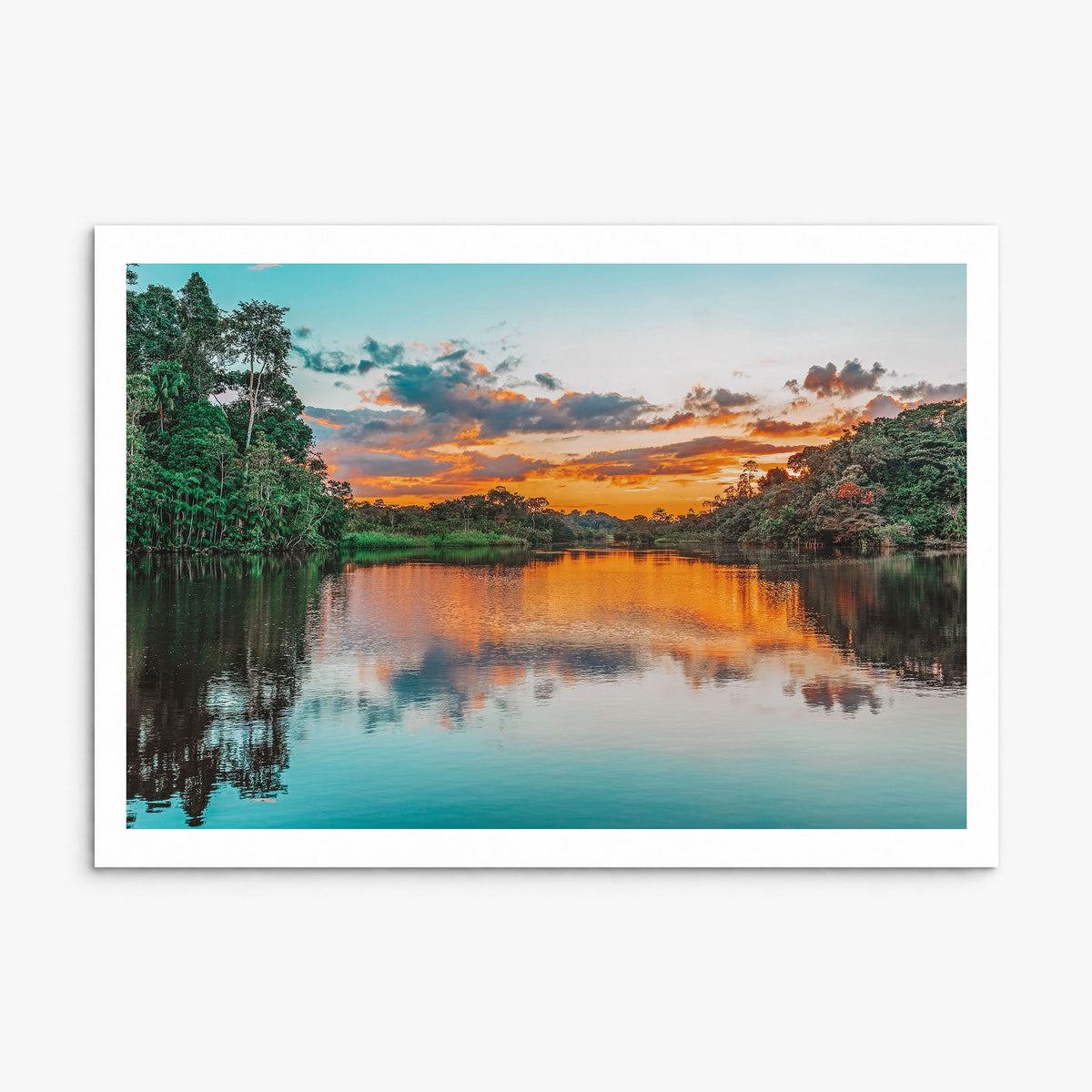 Guyana Photo Poster, print only (unframed), white border