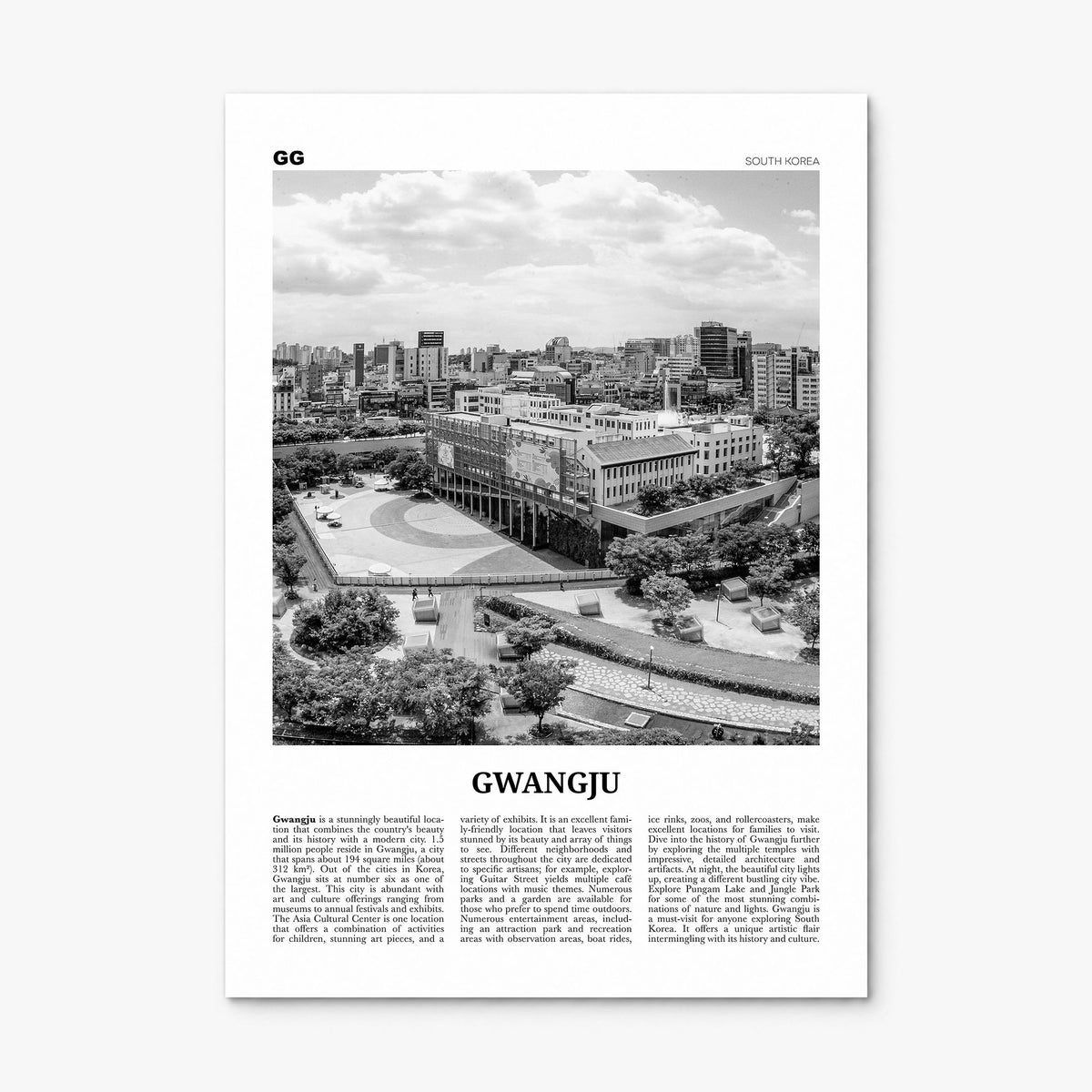 Gwangju Newspaper Poster, print only (unframed)