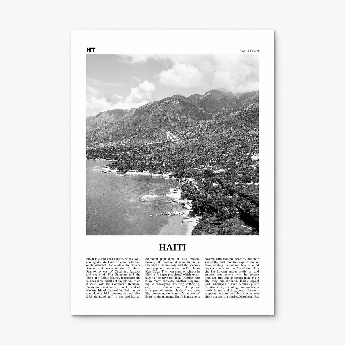 Haiti Newspaper No 1 Poster, print only (unframed)