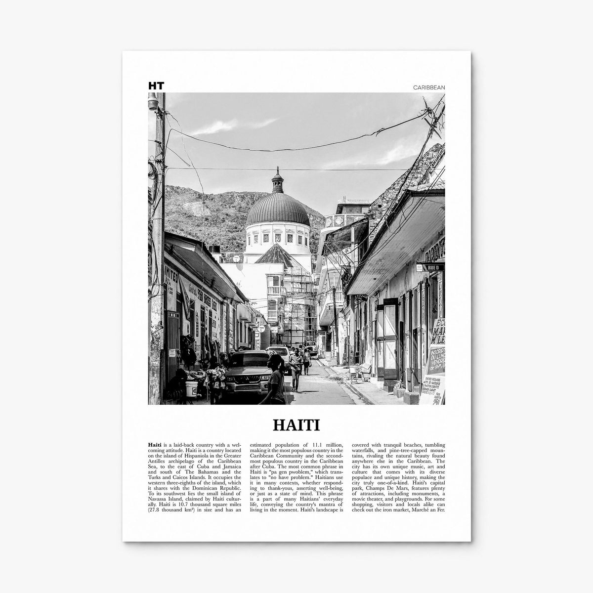 Haiti Newspaper No 2 Poster, print only (unframed)