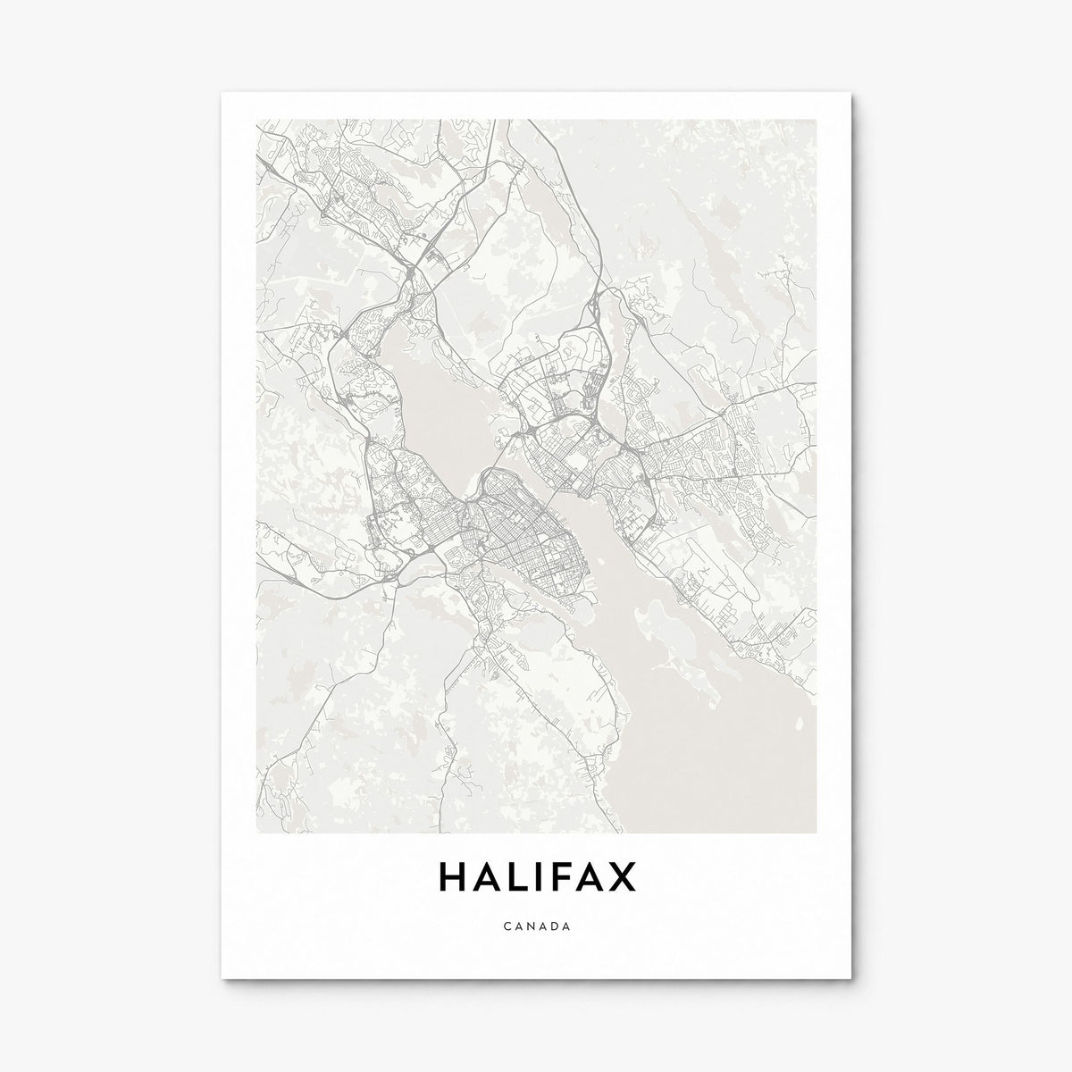 Halifax Map Poster, print only (unframed)