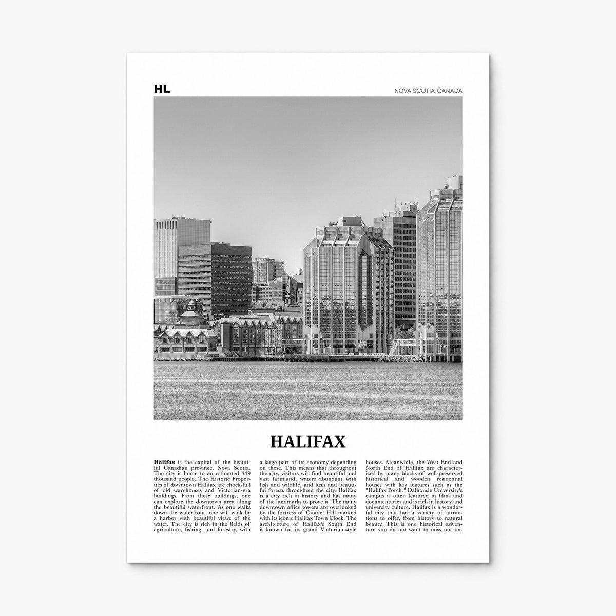 Halifax Newspaper Poster, print only (unframed)