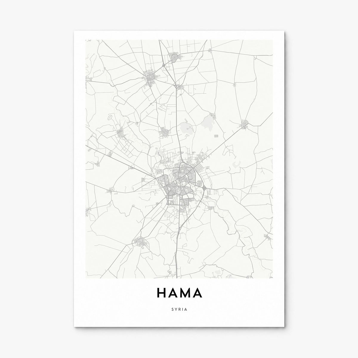 Hama Map Poster, print only (unframed)