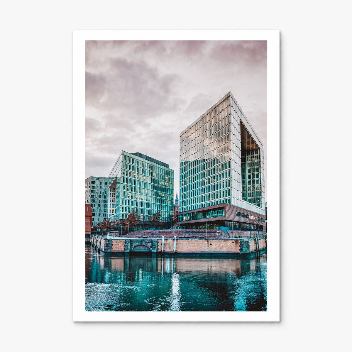 Hamburg Photo No 3 Poster, print only (unframed), white border