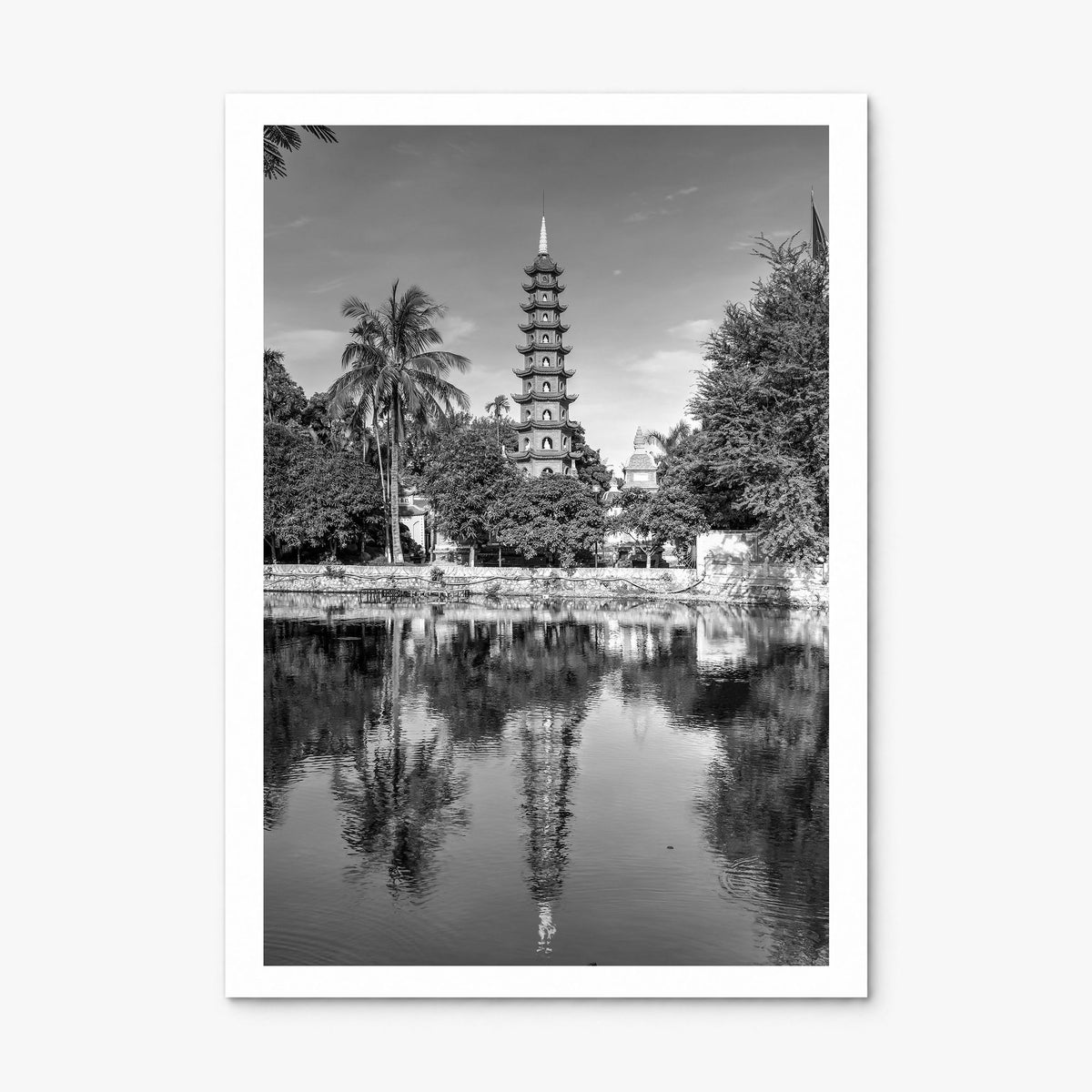 Hanoi Photo Poster, print only (unframed), white border