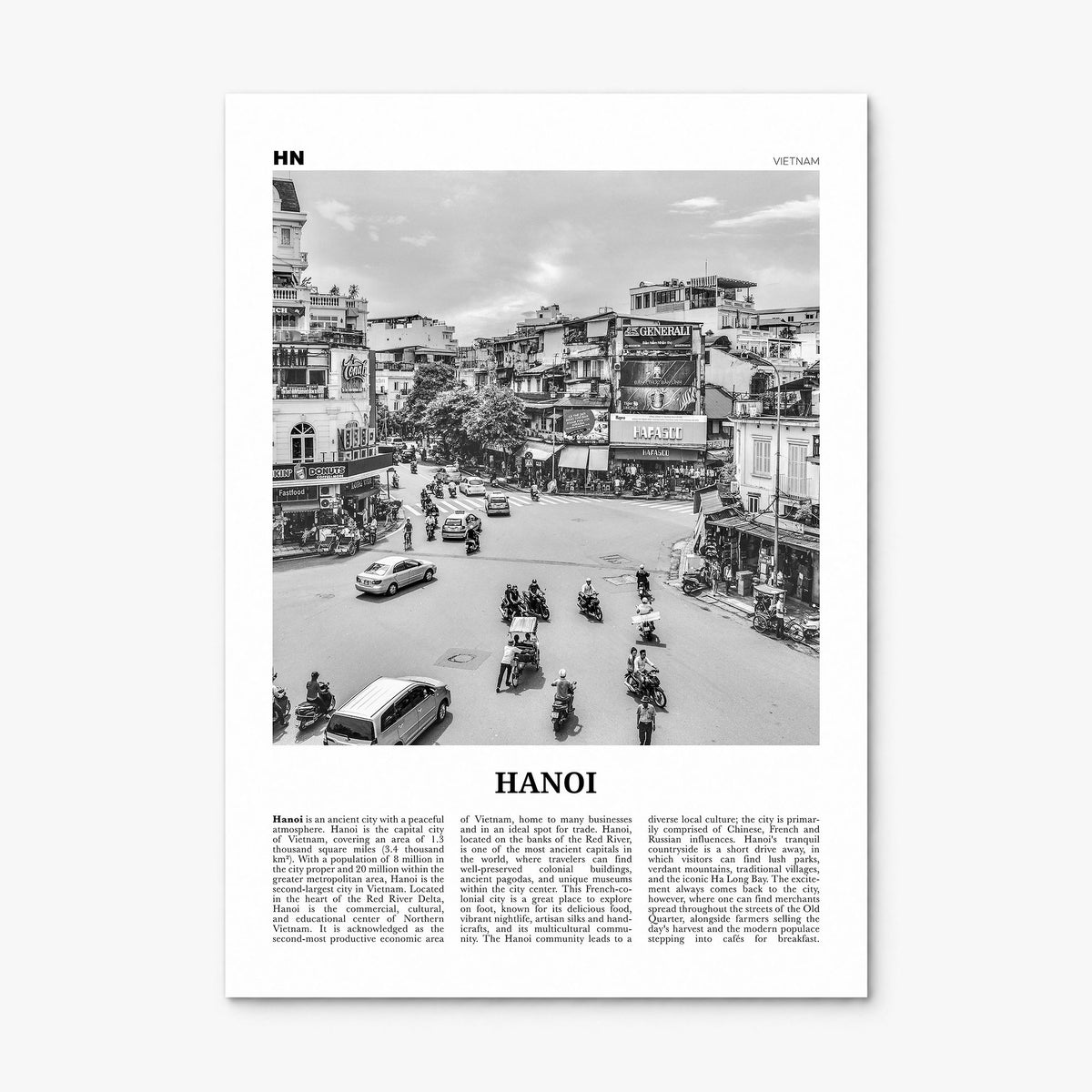 Hanoi Newspaper No 1 Poster, print only (unframed)