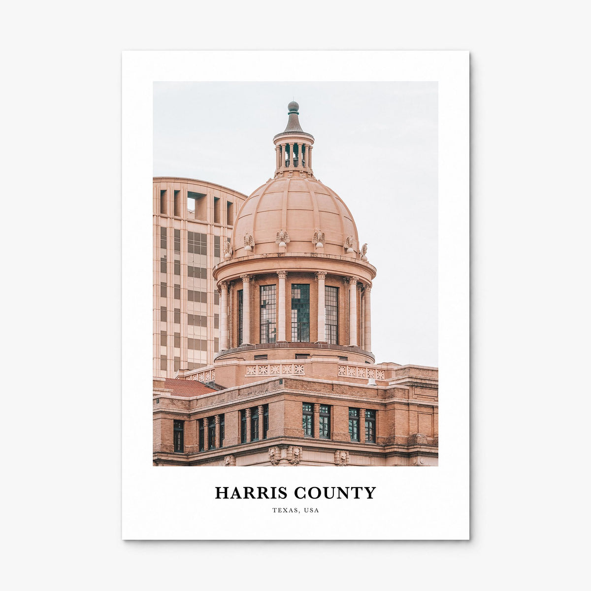 Harris County Classic Poster, print only (unframed)
