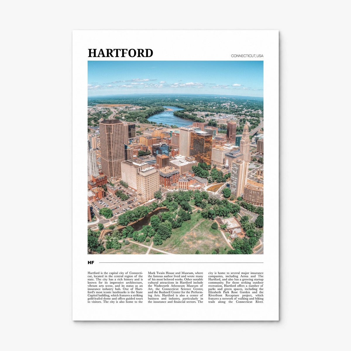 Hartford Travel No 1 Poster, print only (unframed)