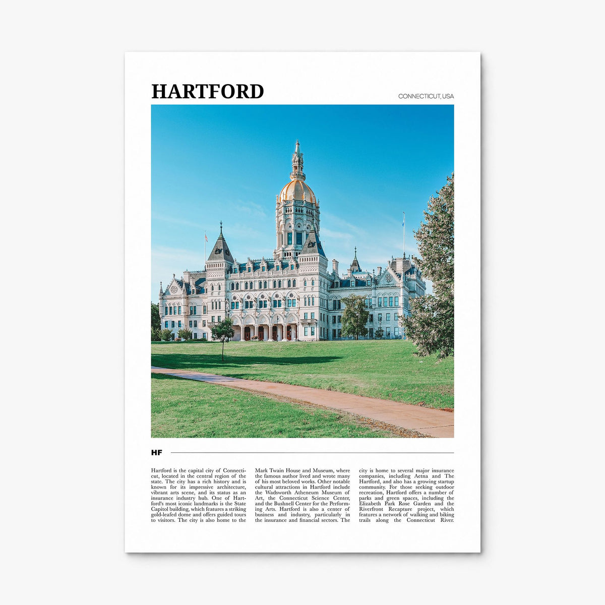 Hartford Travel No 2 Poster, print only (unframed)