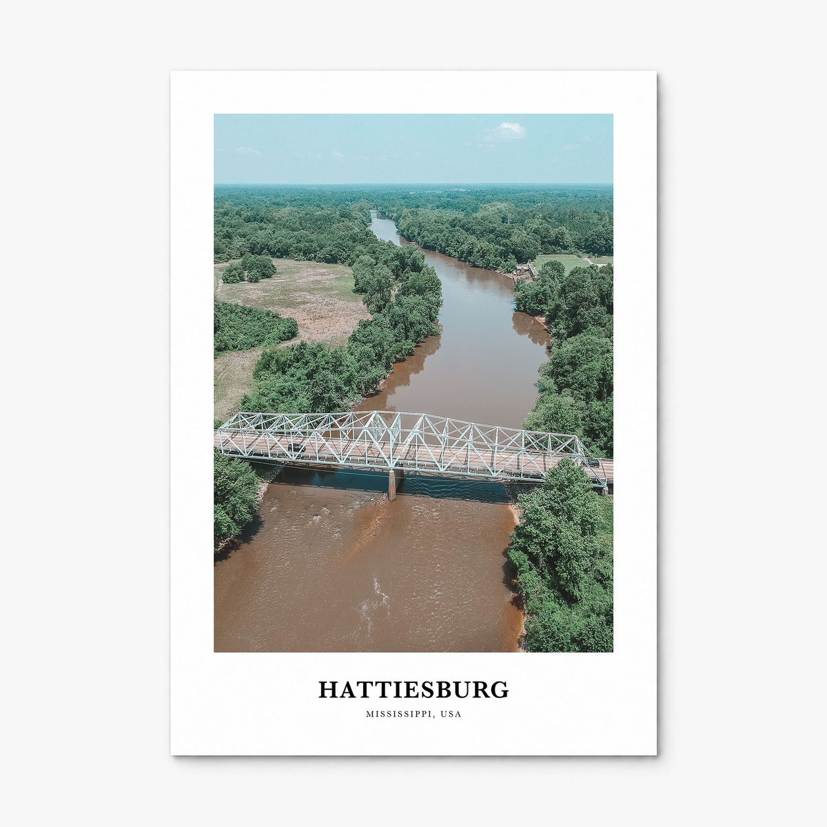 Hattiesburg Classic Poster, print only (unframed)