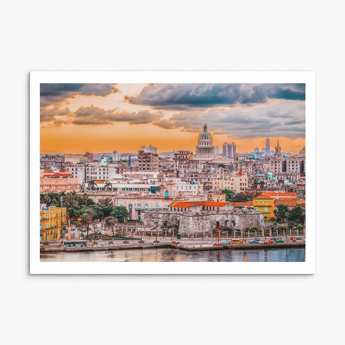 Havana Photo Poster, print only (unframed), white border