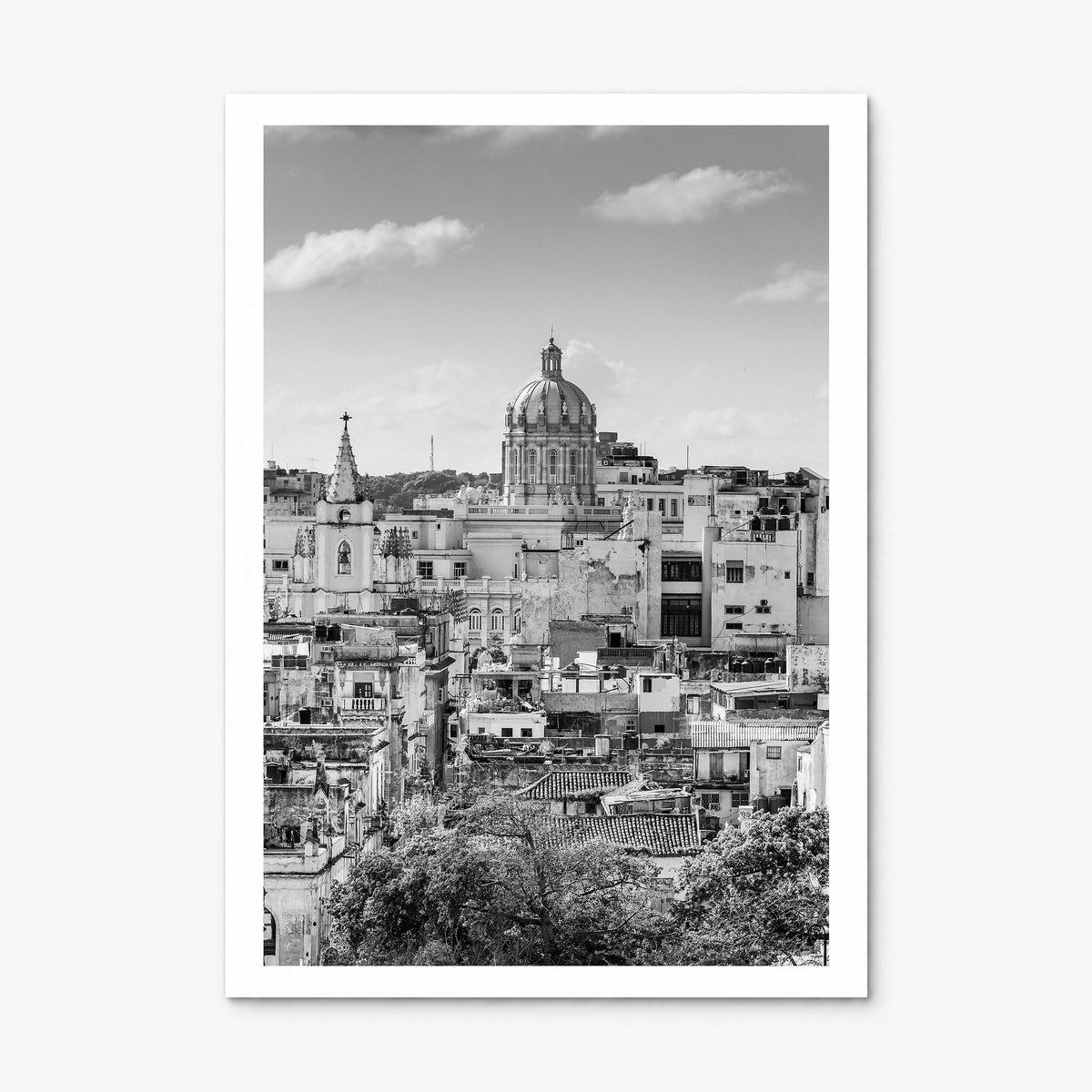 Havana Photo Poster, print only (unframed), white border