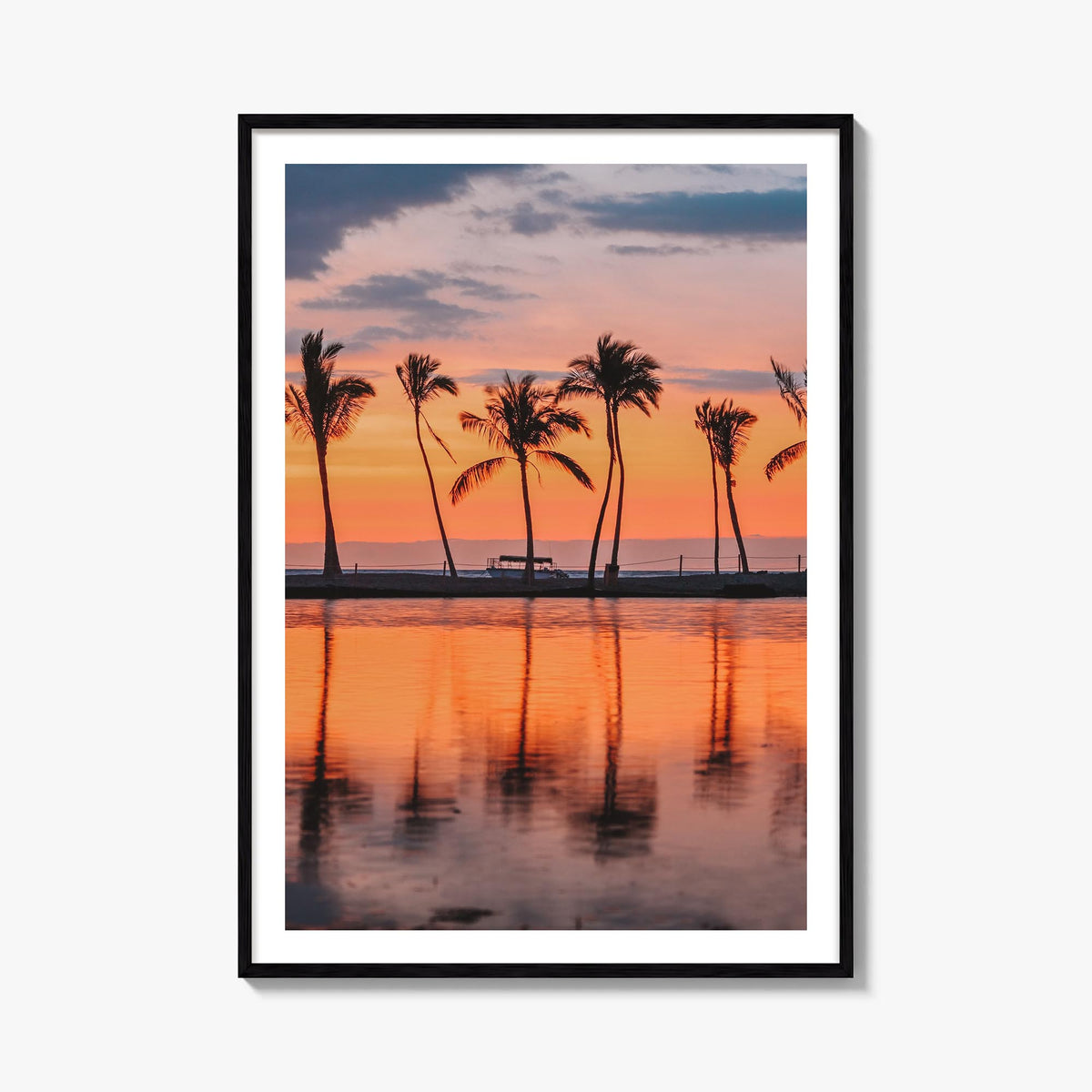 Hawaii no. 2 colorful photo poster of United States – vertical wall art, unframed print shown in interior mockup