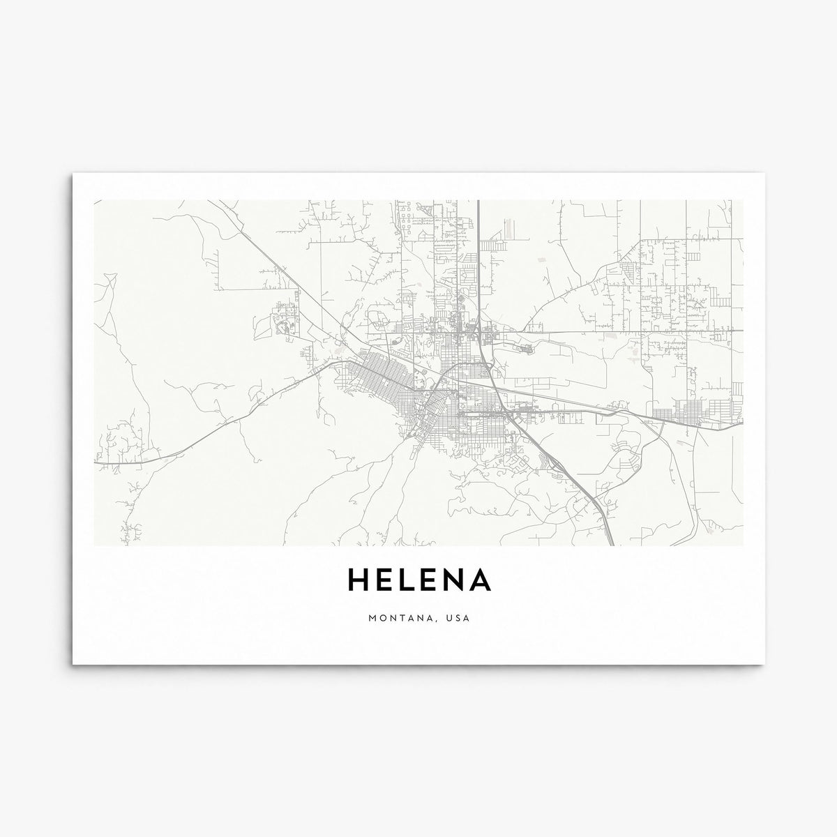 Helena Map Poster, print only (unframed)