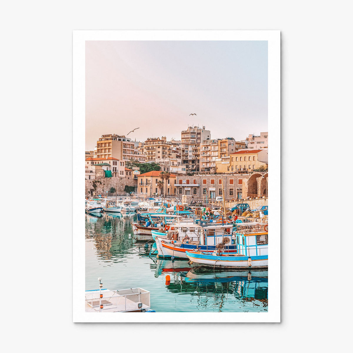 Heraklion Photo Poster, print only (unframed), white border