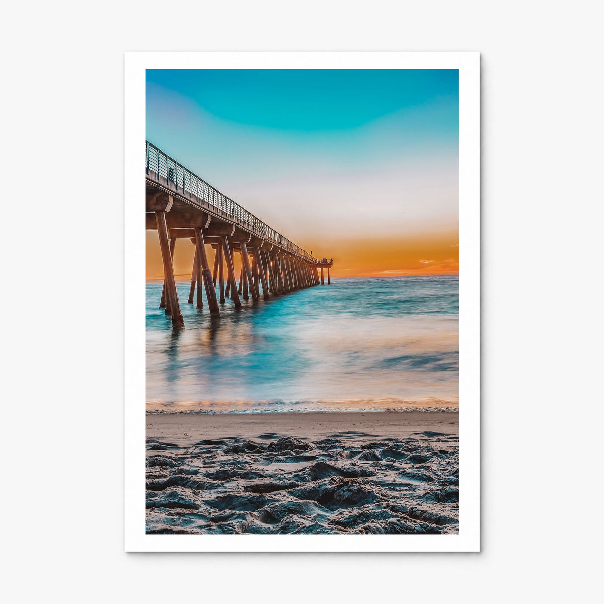 Hermosa Beach Photo No 1 Poster, print only (unframed), white border