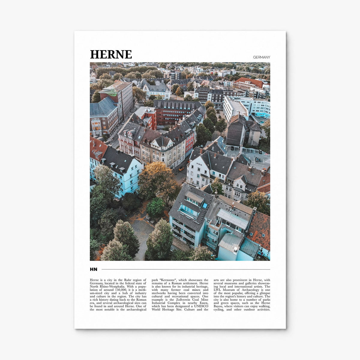 Herne Travel Poster, print only (unframed)