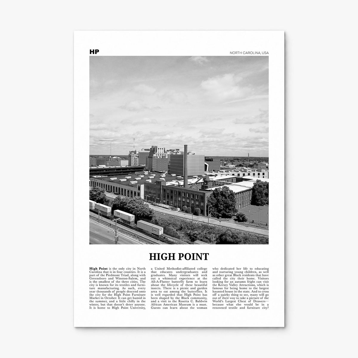 High Point Newspaper Poster, print only (unframed)