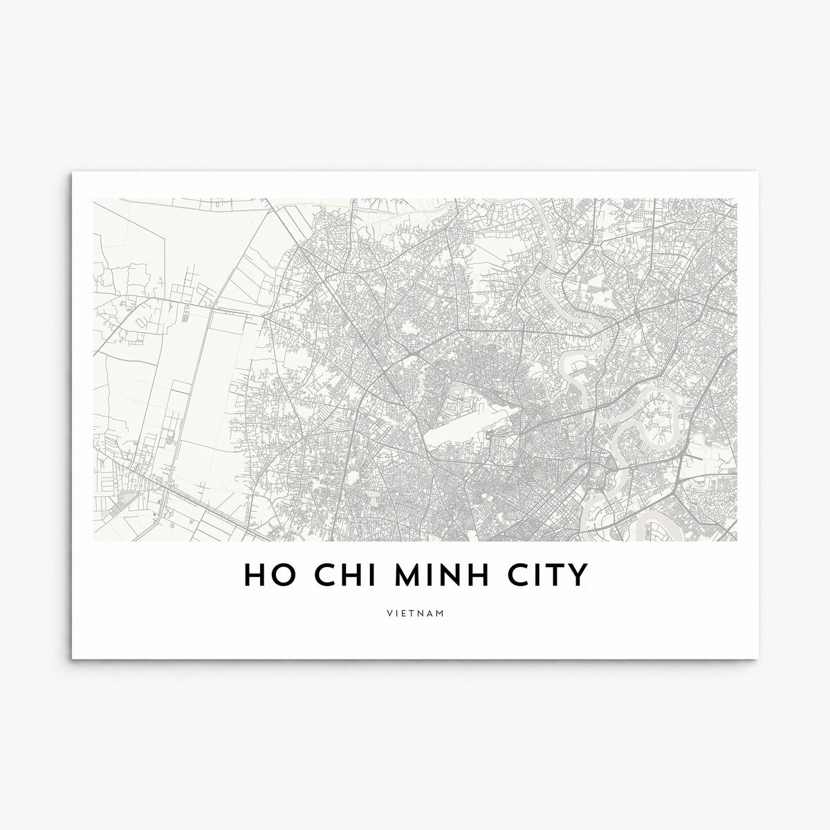 Ho Chi Minh City Map Poster, print only (unframed)