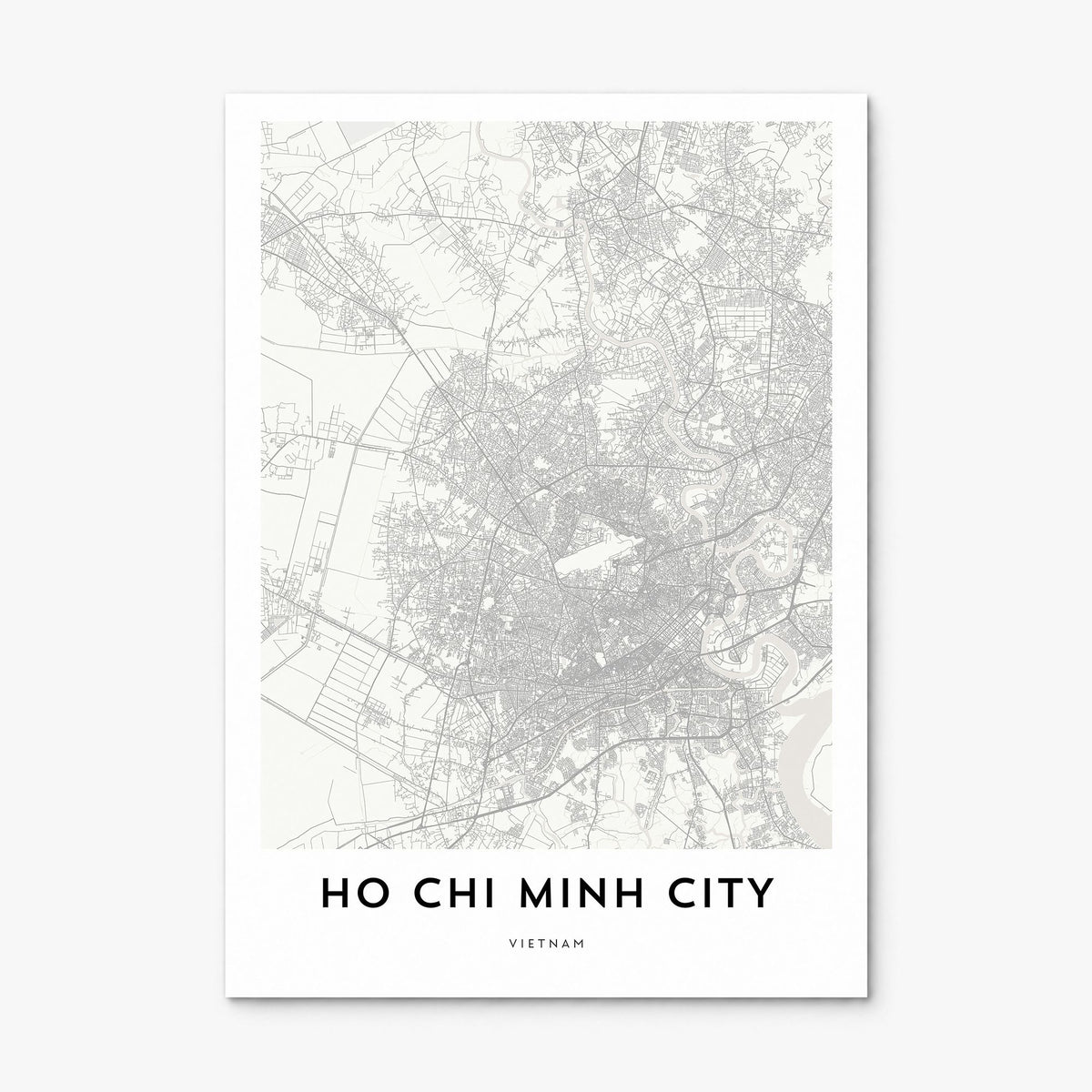Ho Chi Minh City Map Poster, print only (unframed)