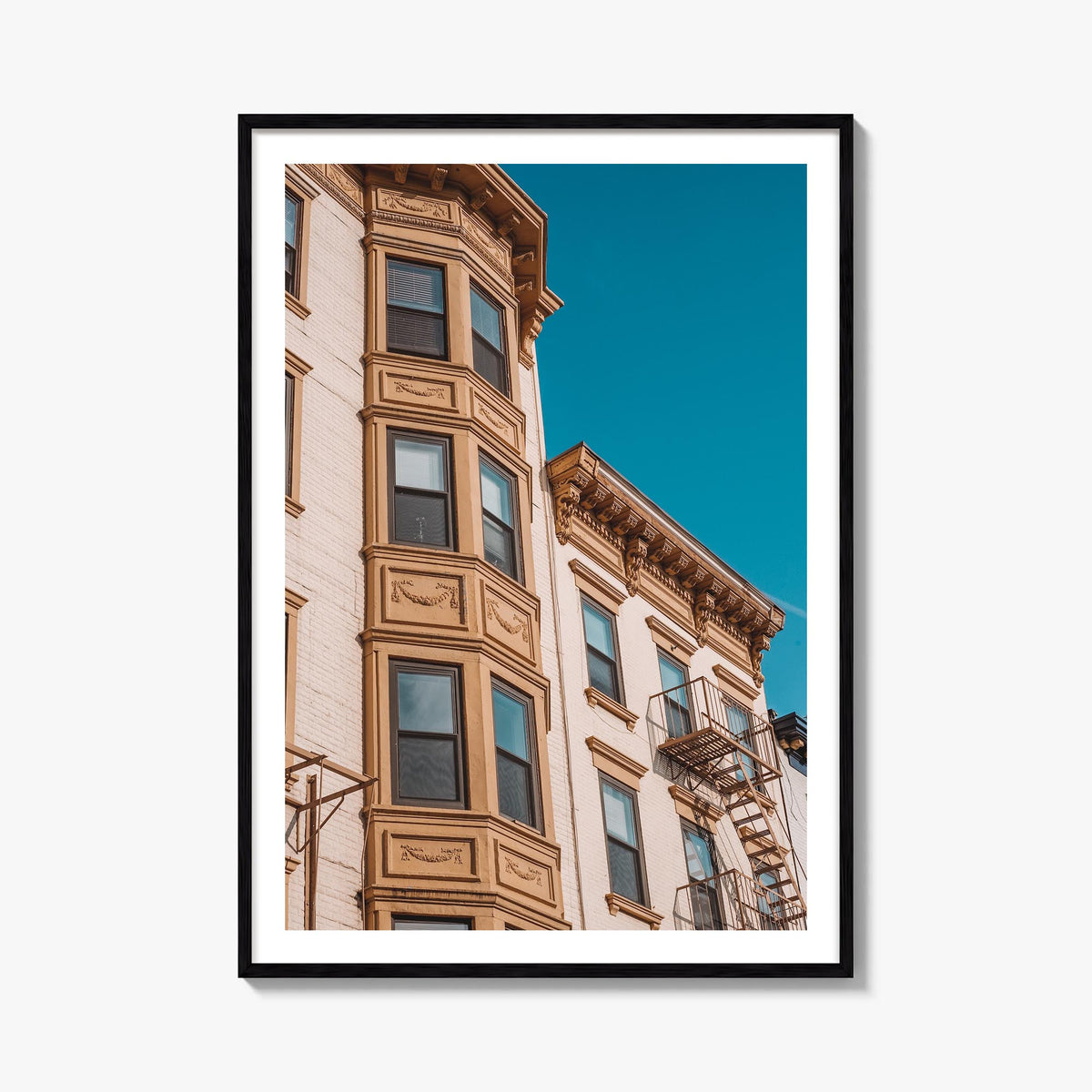 Hoboken no. 2 colorful photo poster of New Jersey, USA – vertical wall art, unframed print shown in interior mockup