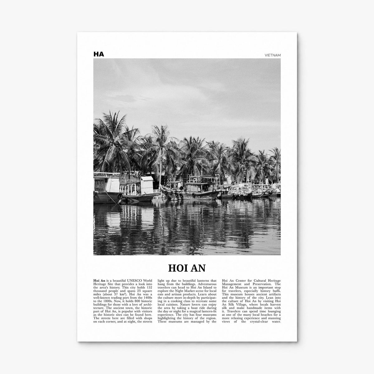 Hoi An Newspaper Poster, print only (unframed)