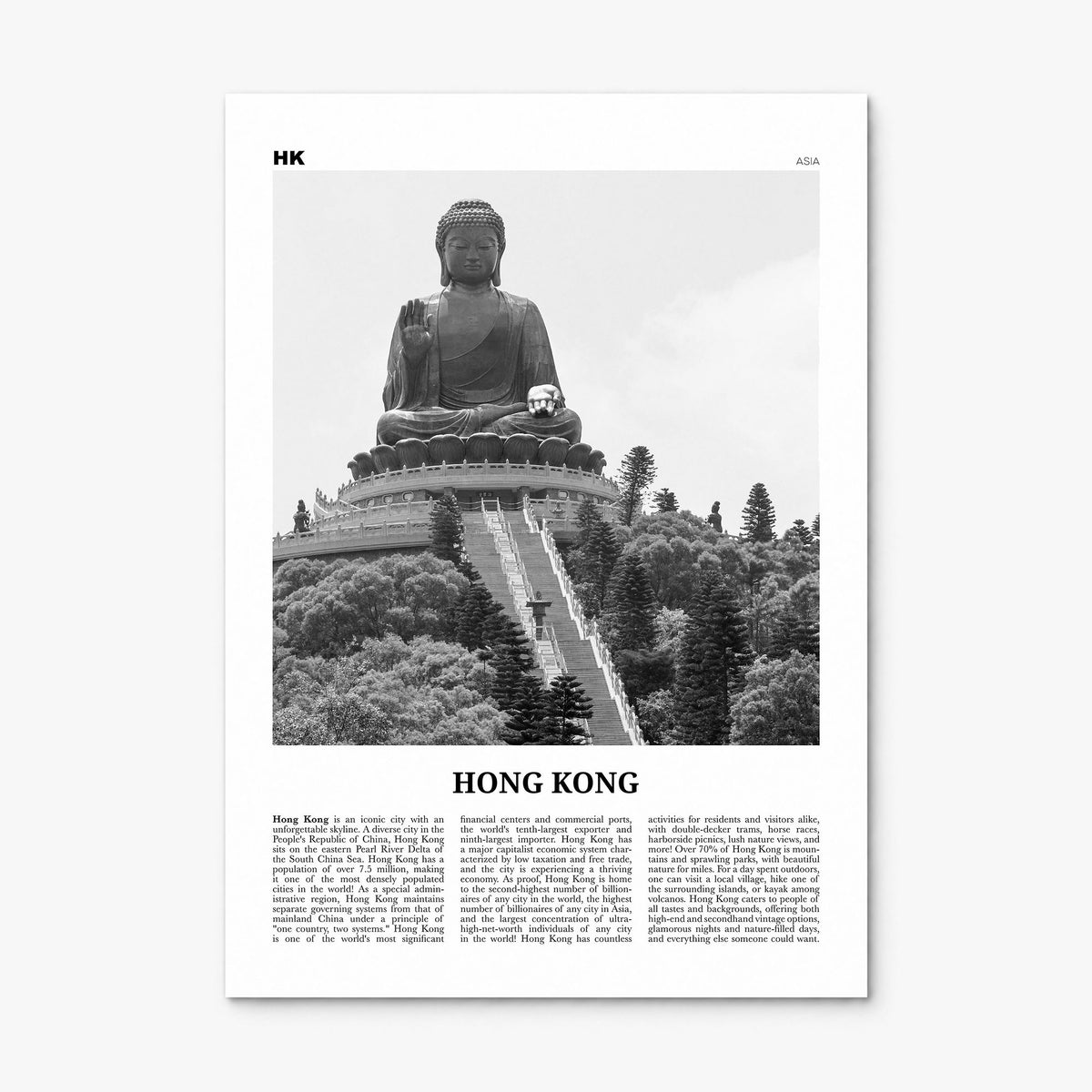 Hong Kong Newspaper No 4 Poster, print only (unframed)