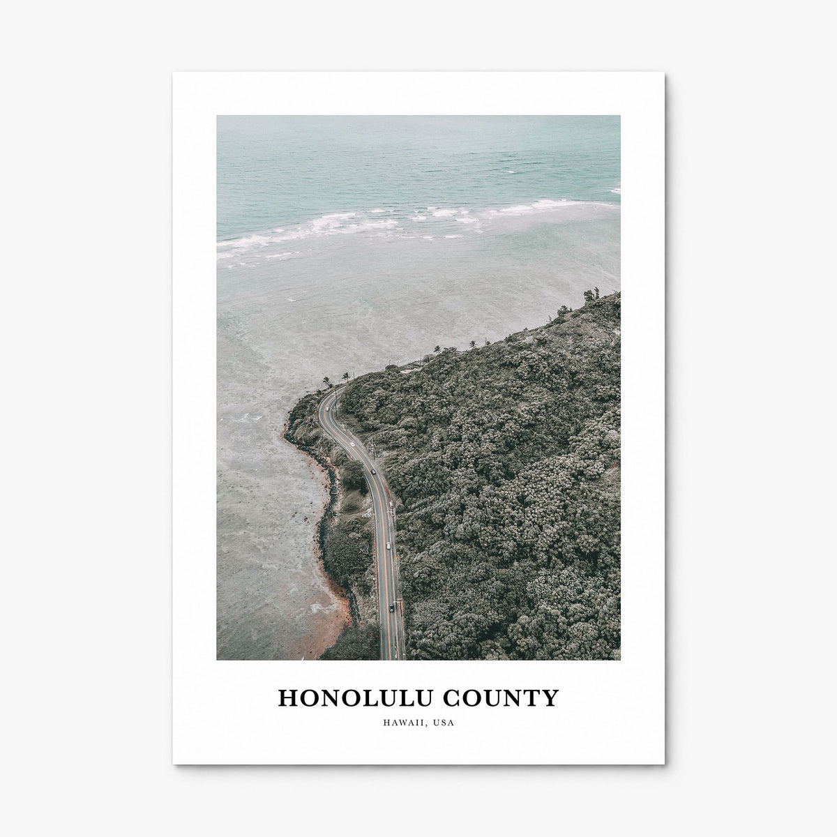 Honolulu County Classic Poster, print only (unframed)