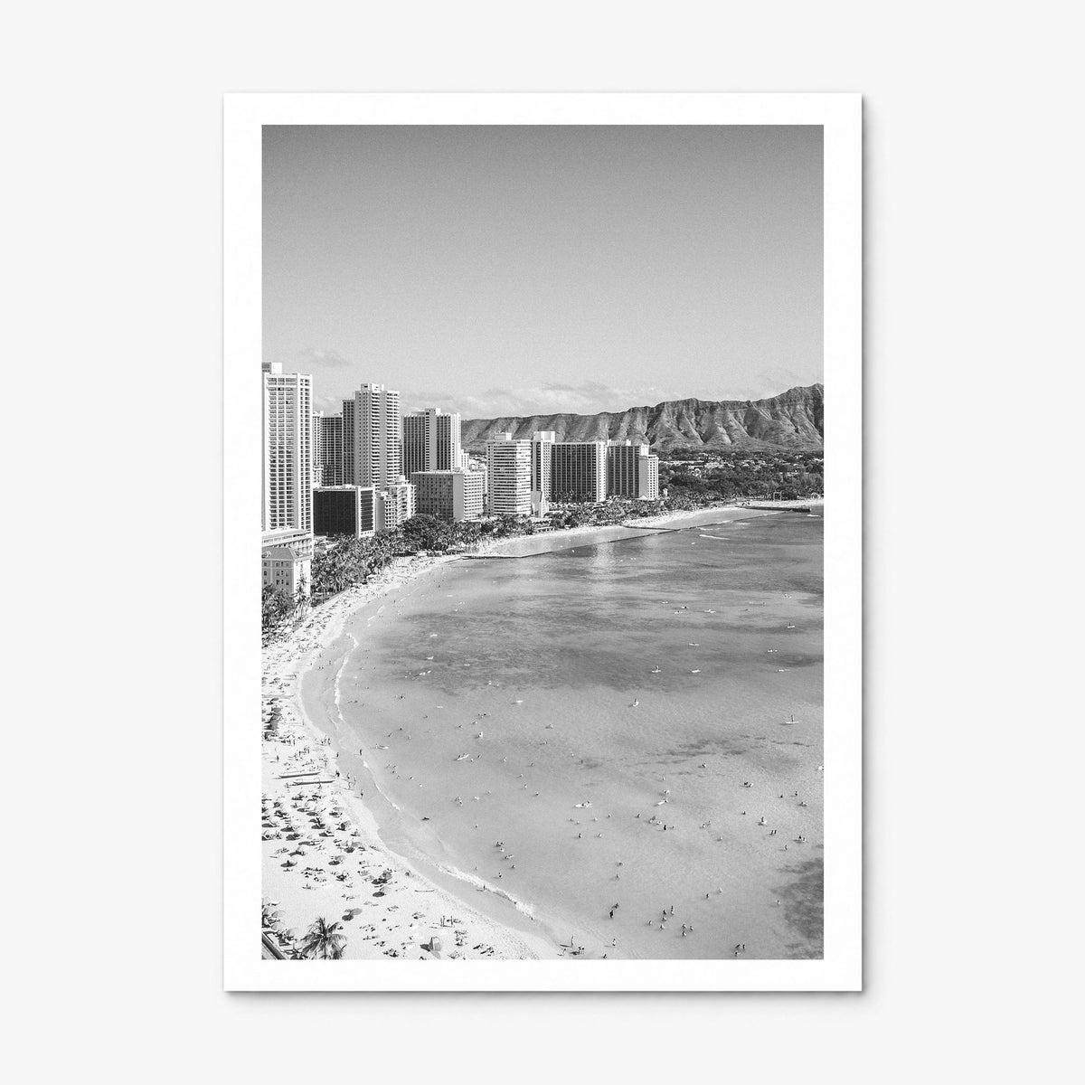 Honolulu Photo No 1 Poster, print only (unframed), white border