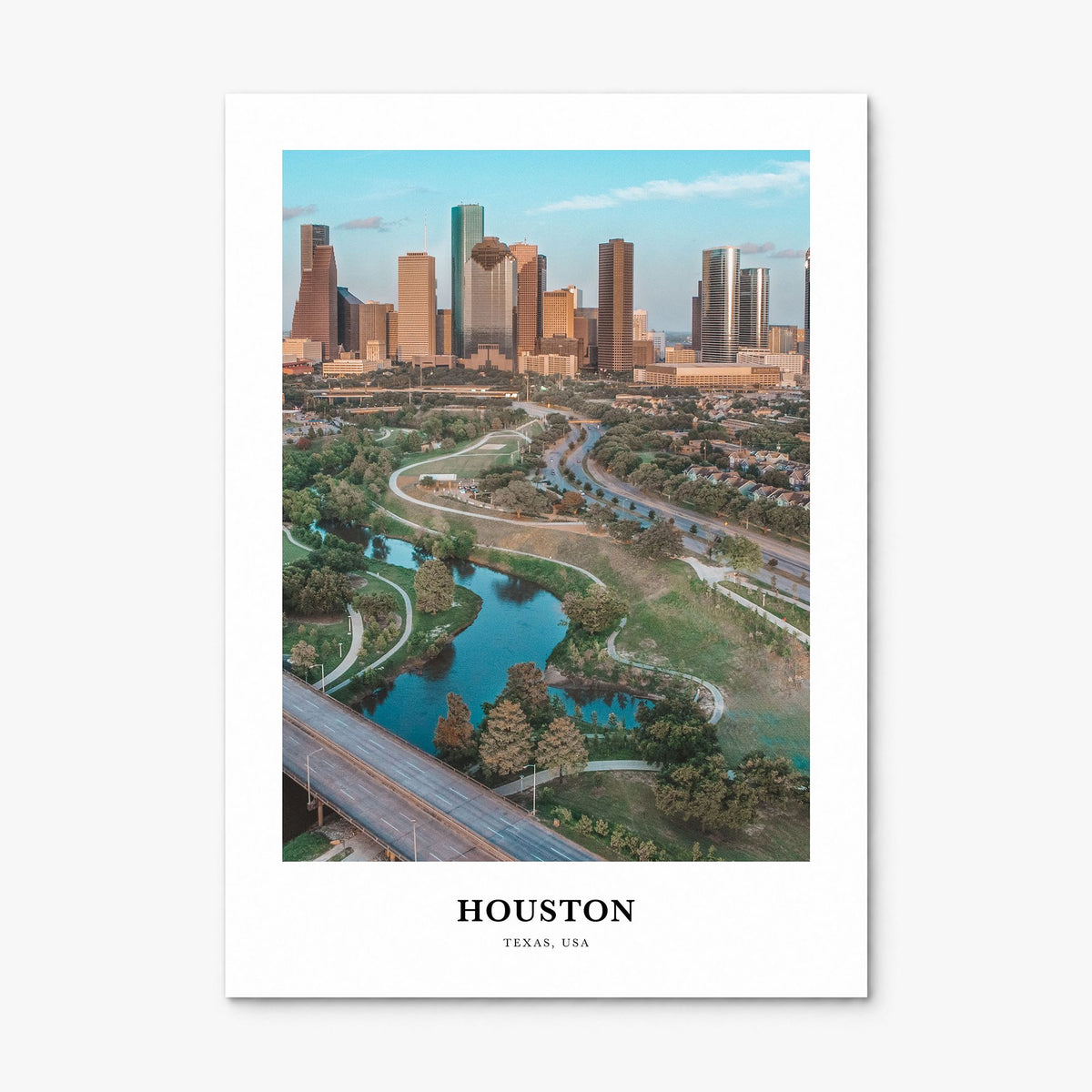 Houston Classic No 1 Poster, print only (unframed)