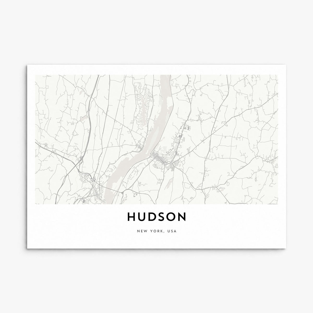 Hudson, Ohio Map Poster, print only (unframed)