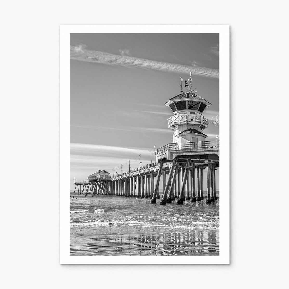 Huntington Beach Photo No 1 Poster, print only (unframed), white border