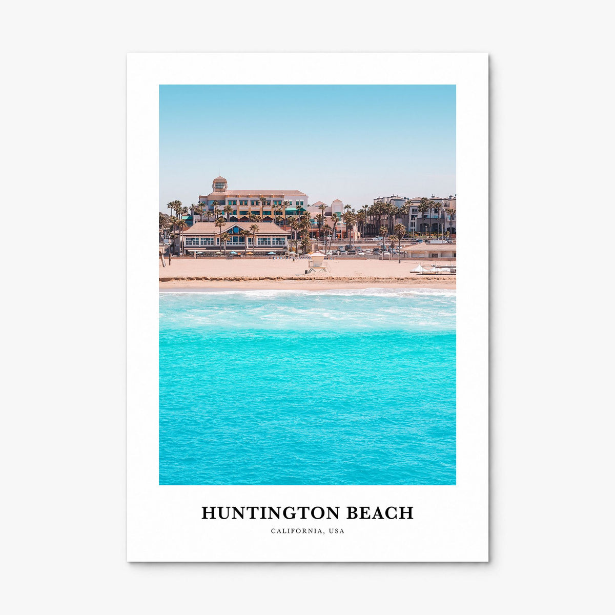Huntington Beach Classic Poster, print only (unframed)