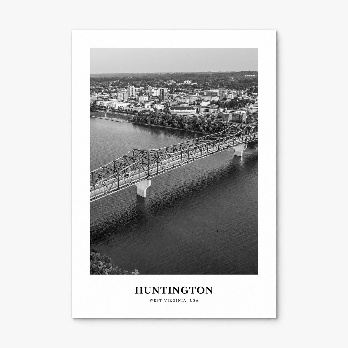 Huntington, West Virginia Classic Poster, print only (unframed)