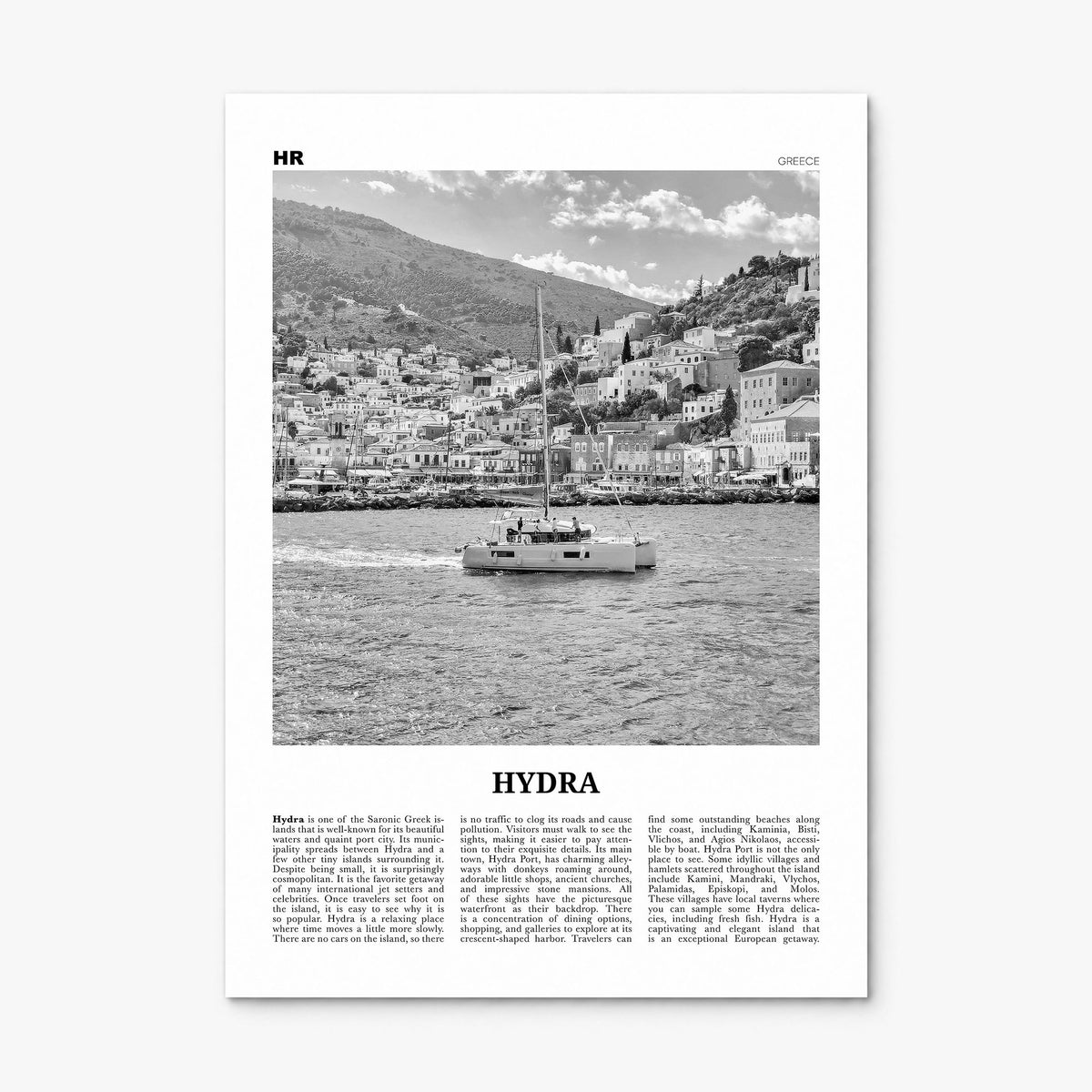 Hydra Newspaper Poster, print only (unframed)